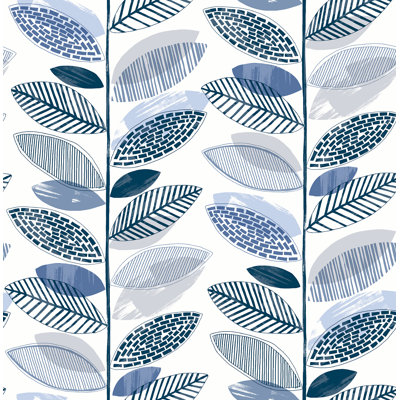 Papier peint feuilles vertes Araina