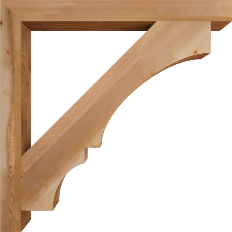 Support de bloc Balboa, L 3 1/2 po x P 44 po x H 44 po, Cèdre rouge de l'Ouest lisse