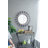 Evelyn Round Wall Mirror - D31x5" - Black