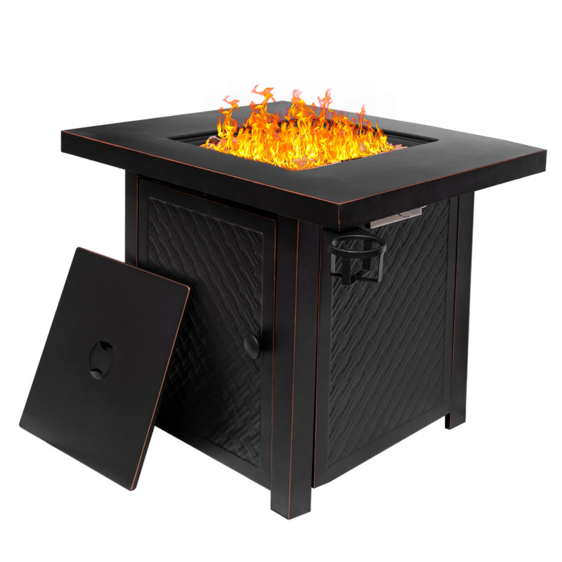 32x24 Inch Propane Fire Pit Table For Patio Garden, Outdoor Gas Fire Pit