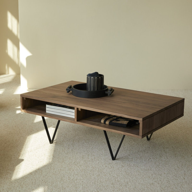Metric Solid Wood Single Coffee Table