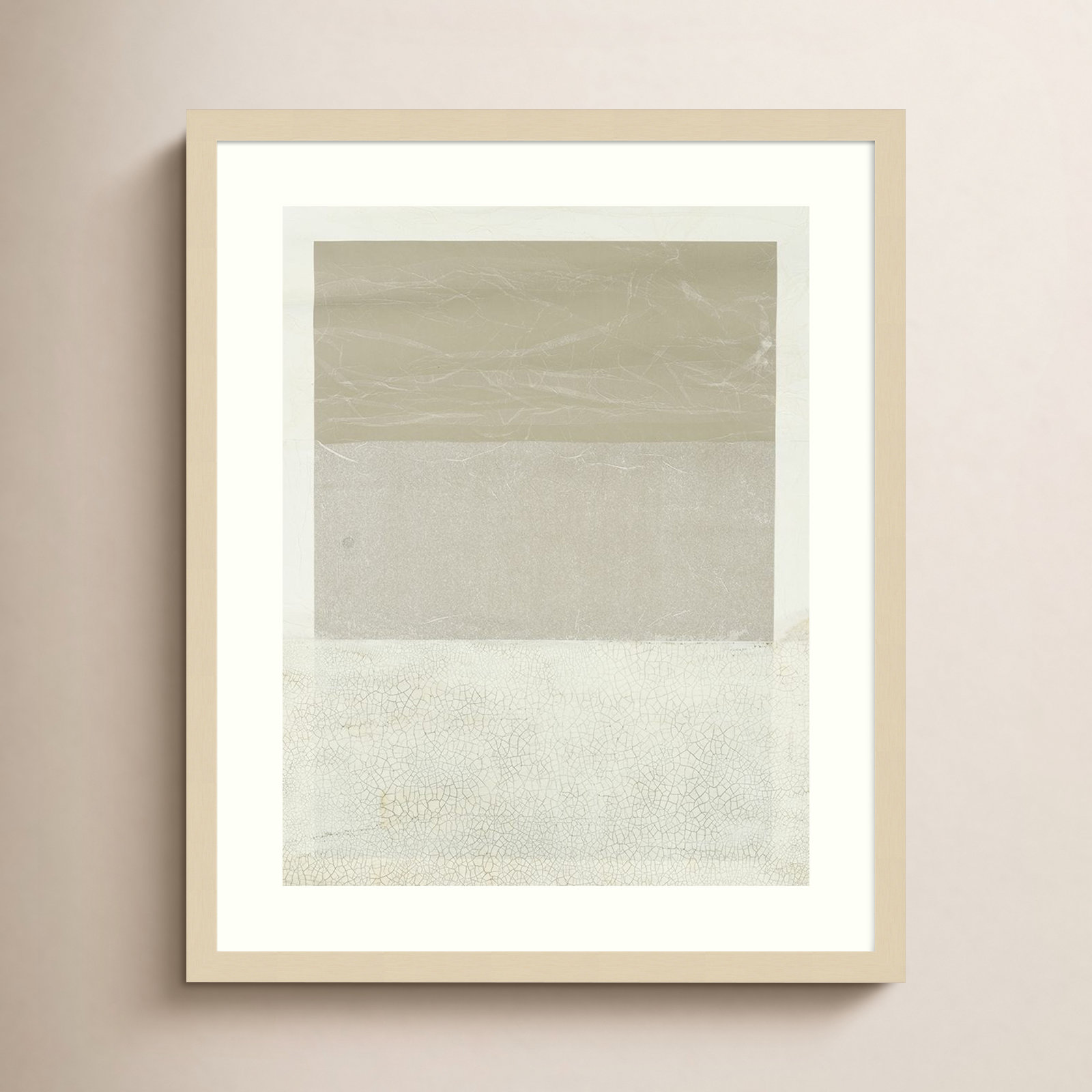 Cracked Parchment II by Vanna Lam, 25.18" H x 20.75" W x 0.88" D, Brown