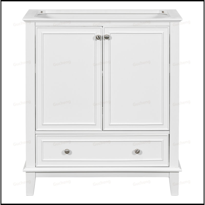 30 Inch Bathroom Vanity Base Only, White