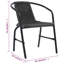 Chojolan Stacking Patio Dining Armchair with Cushion