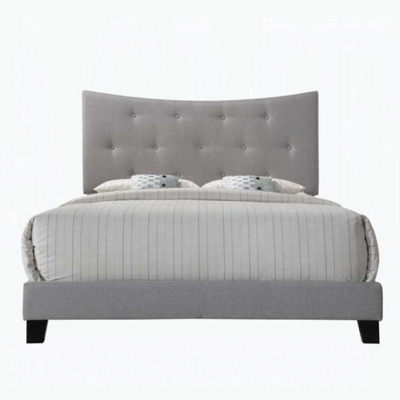  Samos Gray Fabric Queen Bed