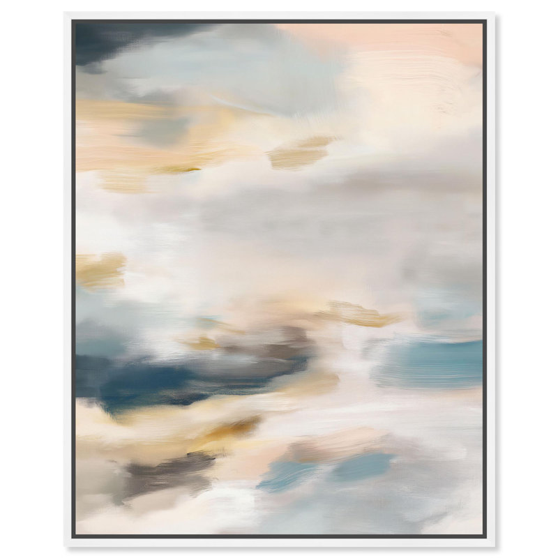 Impression sur toile Gilded Gorge I par Art Remedy, H 31 po x l 25 po, Cadre blanc