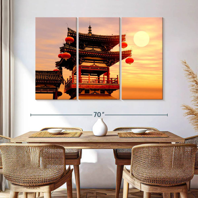 Adella Chinese Temple, 24" H x 38" W