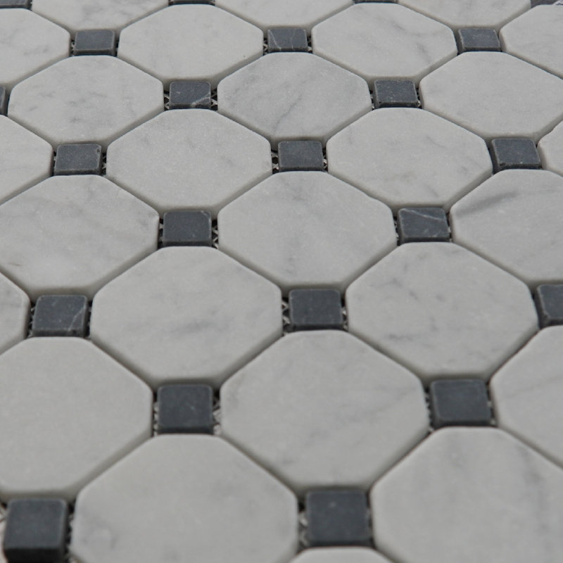 Carreau de mosaïque pour mur et plancher en marbre 12 po x 12 po