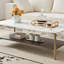 Table basse Table d'appoint rectangulaire pour le salon Table d'appoint à aire ouverte avec structure en métal