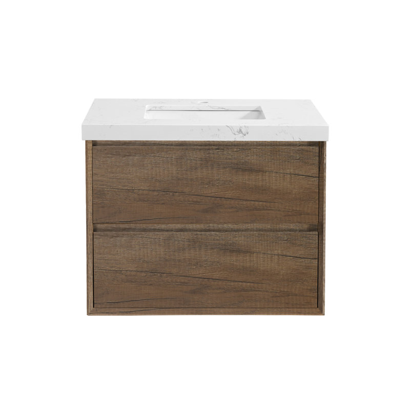 30" Wall Mounted Bathroom Vanity with Sink, 30"
