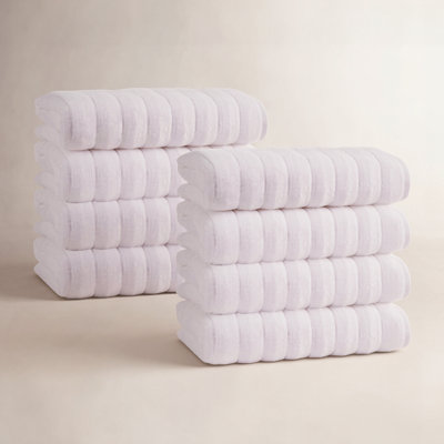 Rachel Ribbed Turkish Cotton Hand Towels