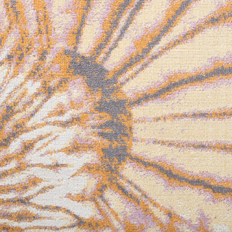 Tapis d'intérieur / extérieur TIB Teinture Tie Dye Tommy BAHama - rouille / mauve / ivoire, Rectangle 3 pi 11 po x 5 pi 2 po