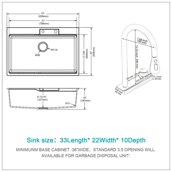 Dimensions du produit