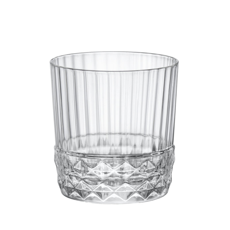 America '20s Clear Glass Double Old Fashioned Set of 4