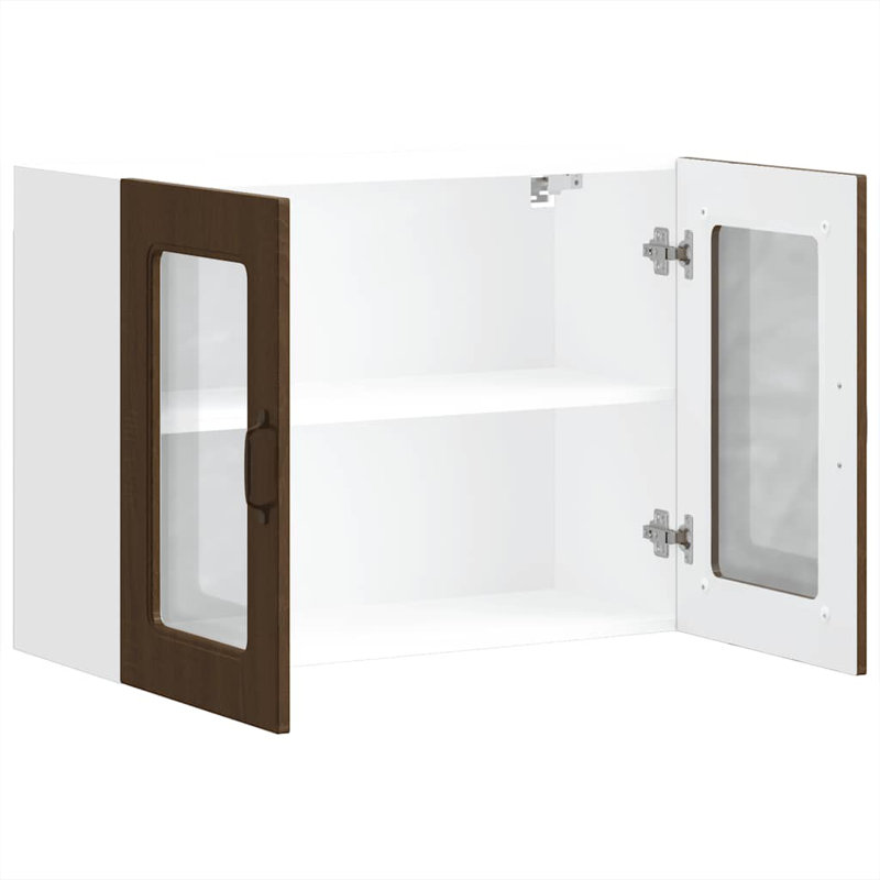 Armoire murale vidaXL, Chêne brun, H 23,62 po x l 31,50 po x P 12,20 po