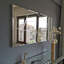 Sarina Wood Flat Wall Mirror