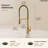 Commercial Style Dual Function Single Handle Pull Down Kitchen Faucet-126450219