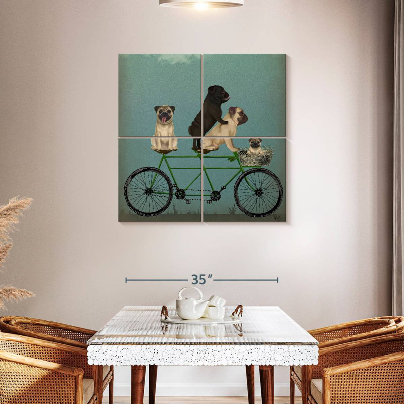 Brampt Pug Tandem, 38'' H x 38'' W