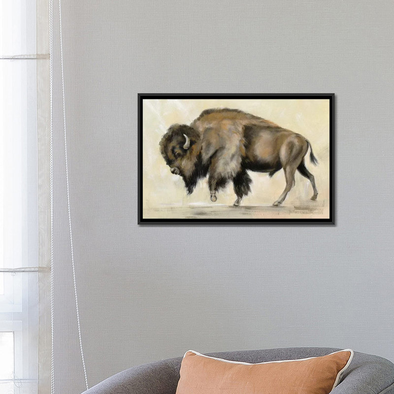 Bronze bronze par Silvia Vassileva - reproduction d'art, H 18 po x l 26 po x P 1,5 po, Toile avec cadre noir, Pas de tapis