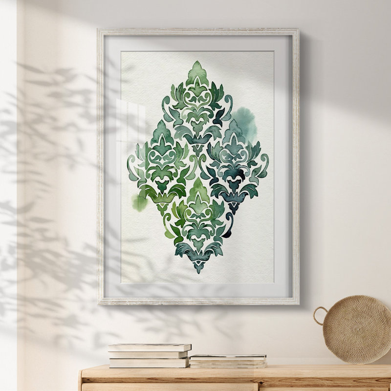 Motif algue et azule II - impression encadrée