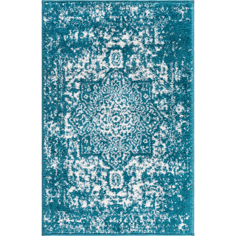 Oriental Area Rug, Rectangle 61 x 91cm
