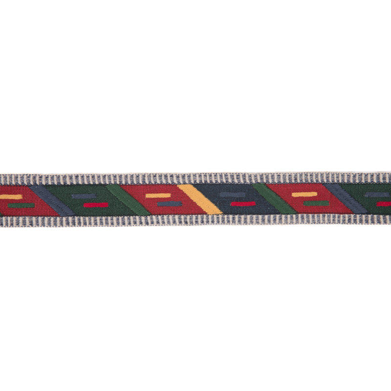 Merkato Abbe Tape Fabric, Red/Green/Blue