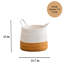 Cotton Round Laundry and Storage Basket - 21.7" x 21.7" x 13"-106776505