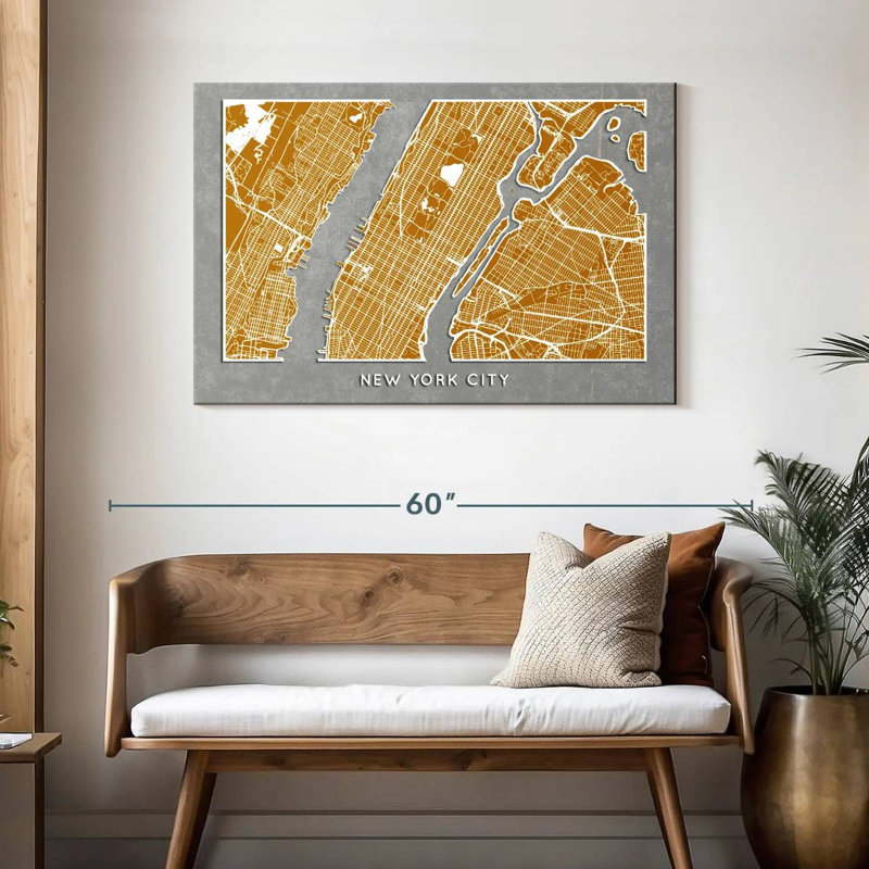 Aliaz Golden NYC, H 30 po x l 45 po