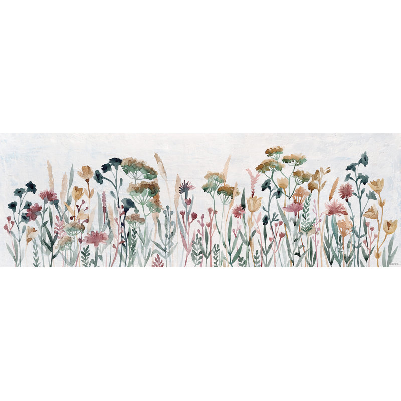 «Pretty Wildflowers», reproduction sur toile tendue, H 10 po x l 30 po x P 1,5 po