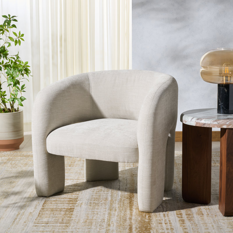 Tamlyn Performance Fabric Accent Chair, Beige