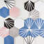 Carreau de porcelaine hexagonale 8 po GeoHex Deco-1709272600