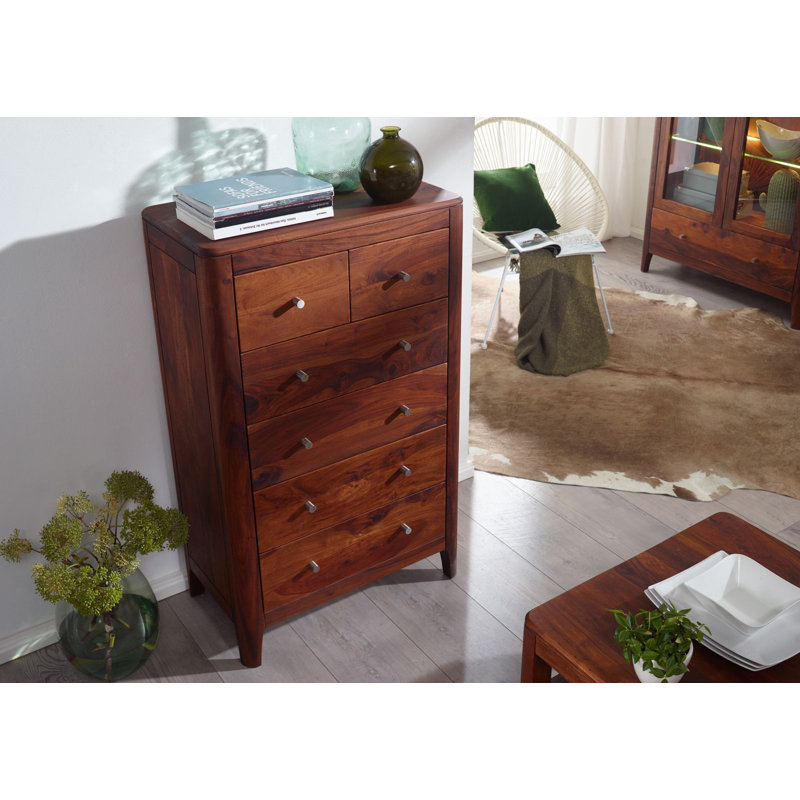 Brooklyn Solid Wood 70cm W 6 - Drawer Chest of Drawers