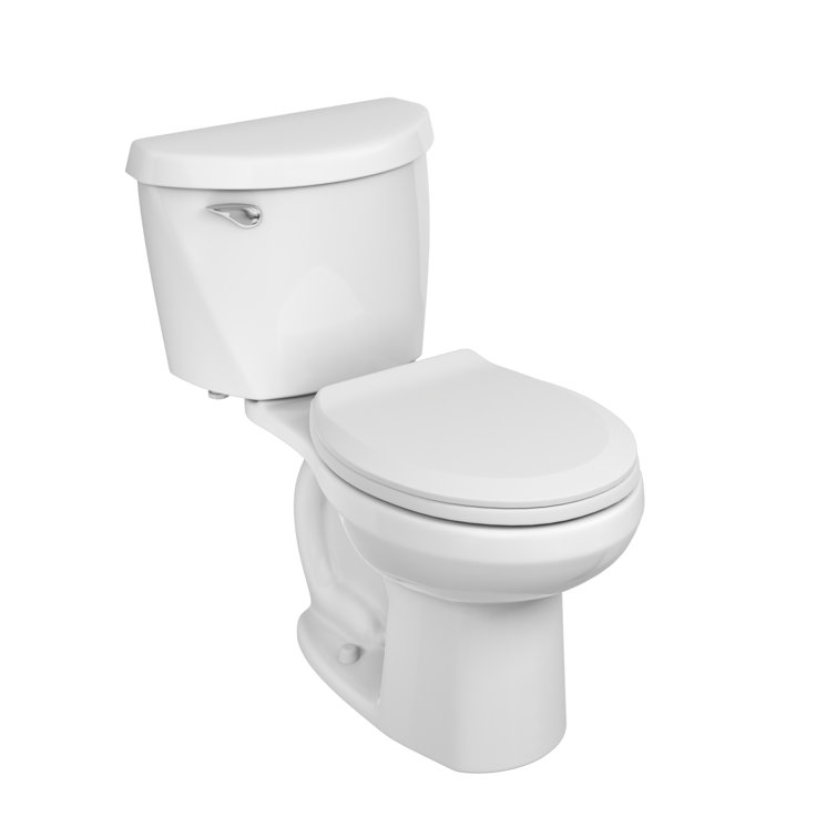 Colony 3 Two-Piece 1.28 gpf Standard Height Round-Front Toilet With Seat and Wax Ring