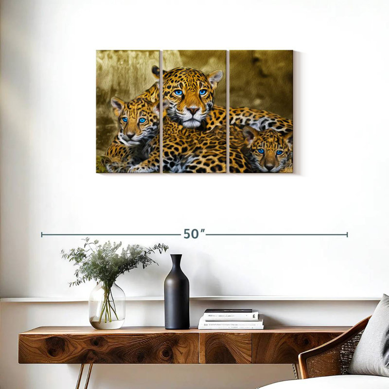 Jaguar Family, 20" H x 33" W