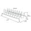 Grille d'évier 5 po x 2 po Dianthia