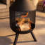 Cylinder Steel Smokeless Chimnea