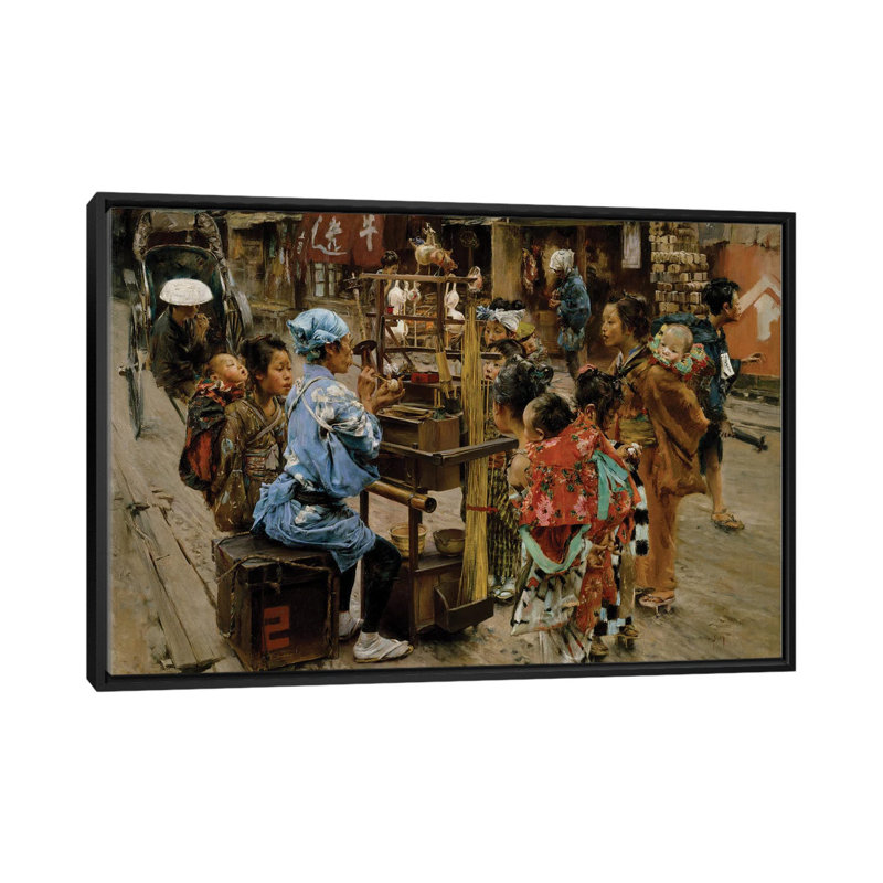 The Ameya, 1893 - Wall Art Print - Framed Canvas, 18" H x 26" W, Black