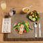 Ensemble de vaisselle en plastique dur transparent jetable et assiettes à salade - Vaisselle élégante en cristal de 50 pièces pour 25 invités