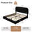 Hayden Platform Bed Frame, Cloud Collection with Boucle Upholstery & Rounded Headboard, Thickened Footboard-1349528786-1364679770
