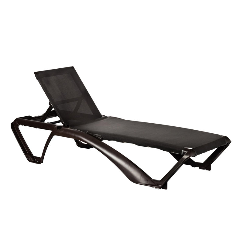 190cm Long Reclining Single Chaise, Brown, Brown