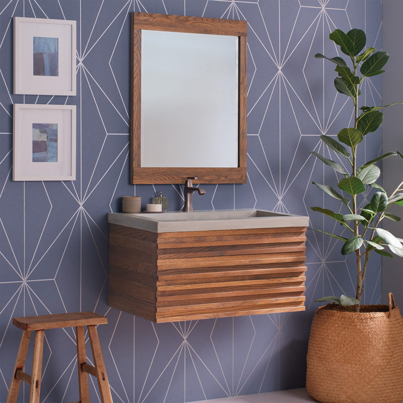 Winemaker 30" Floating Vanity in Cask Oak
