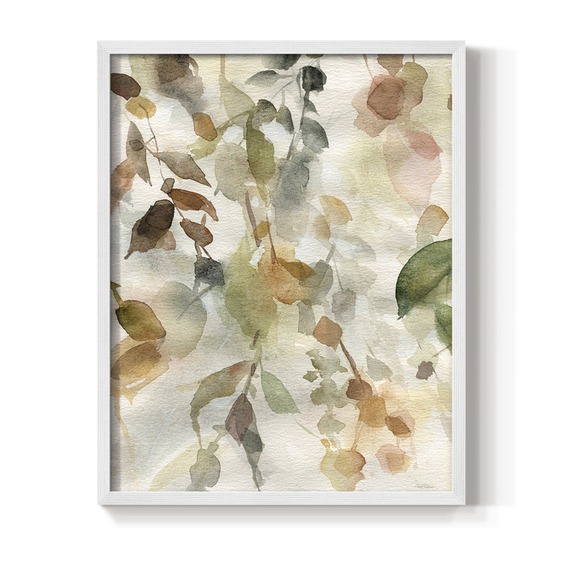 Cascading Nature II, reproduction encadrée - bois massif, Blanc, H 20 po x l 16 po