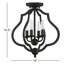 Plafonnier semi-encastré géométrique de style lustre à 4 lumières de 15 po Borger-1554926004