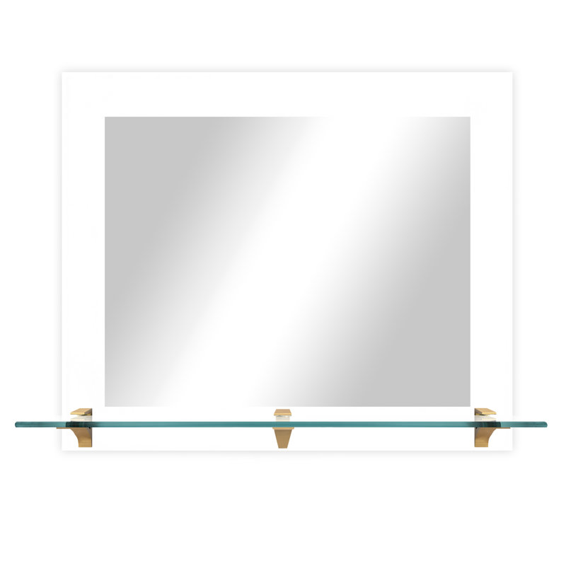 Beigenwald Flat Wall Mirror, White