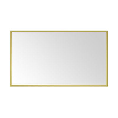 Miroir de salle de bain 84 x 48 po avec cadre en aluminium (miroir inclus seulement)
