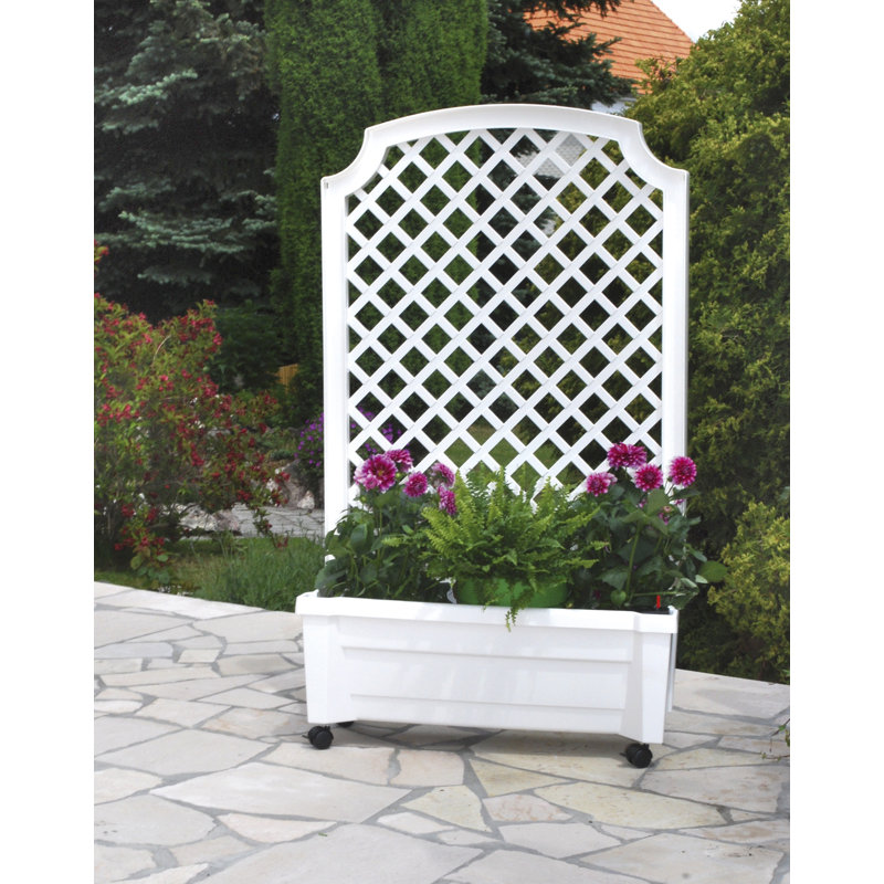 Self-Watering Planter Box, White