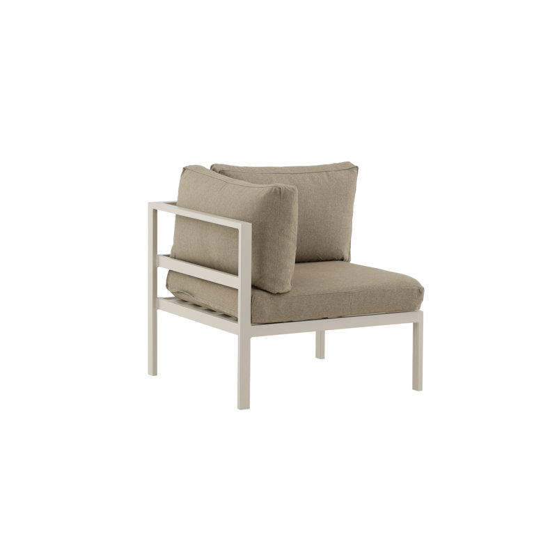Fayas Outdoor Lounge Chair, Beige