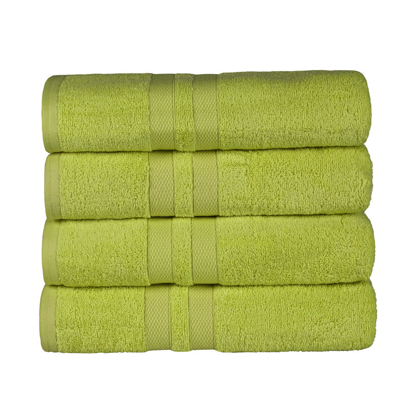 Ensemble de serviettes de bain 100% coton Winthrop , Céleri