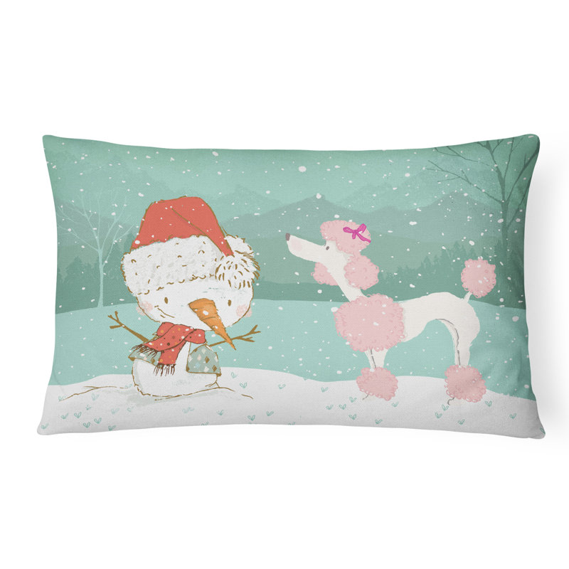  Coussin intérieur / extérieur, Caniche rose