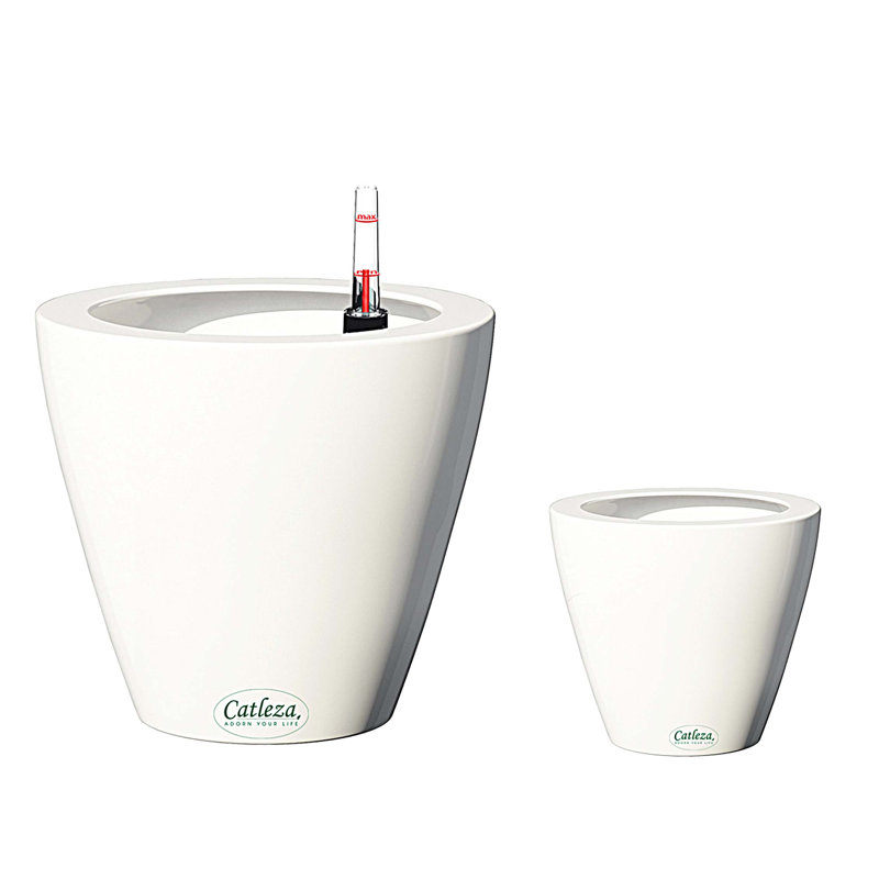 2-Pack Smart Self-watering Planter Pot, White